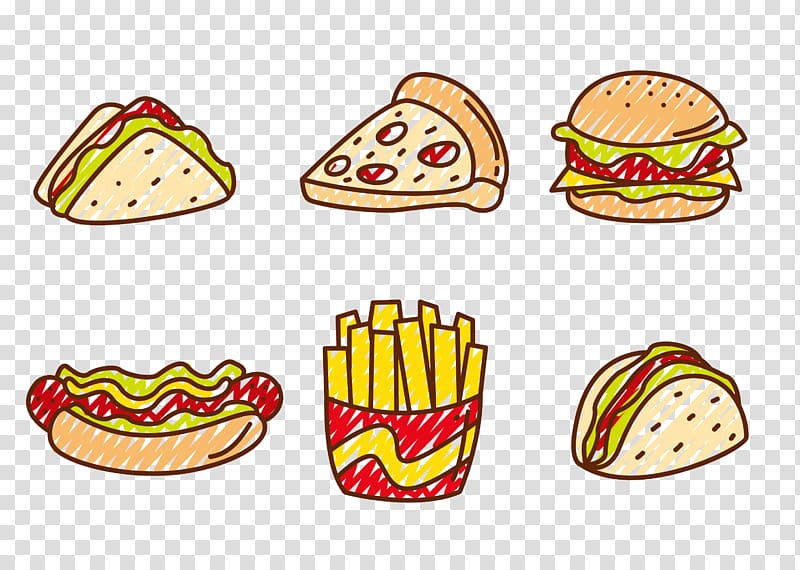 Fast food Hamburger Pizza Hot dog Club sandwich, Pizza free transparent background PNG clipart