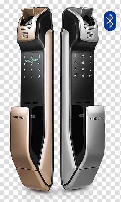 Electronic lock Door Smart lock Samsung Group, door lock transparent background PNG clipart