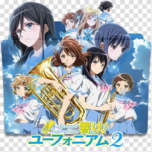 Sound! Euphonium Anime Kyoto Animation Music, Anime transparent background PNG clipart