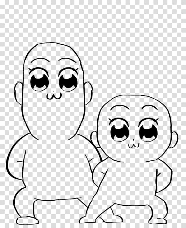 Art Microsoft Paint Paint Tool SAI Eye Black and white, Pop team epic transparent background PNG clipart