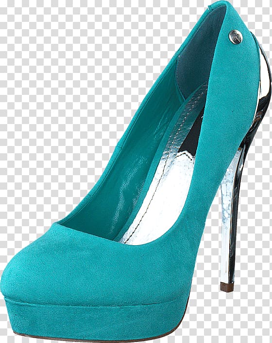 High-heeled shoe Blue Stiletto heel Turquoise, boot transparent background PNG clipart