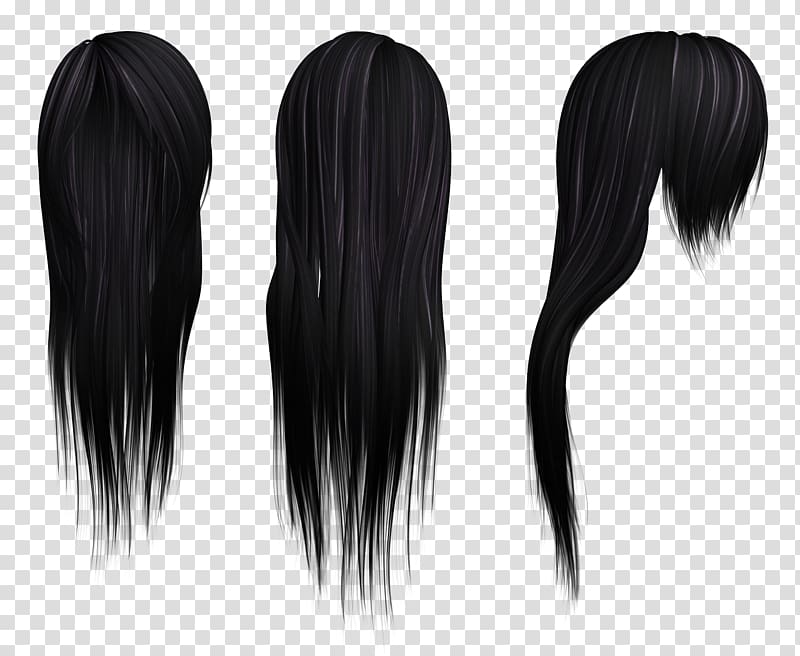 Human hair color Wig Black hair Hairstyle, hair transparent background PNG clipart