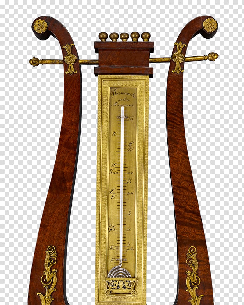 Barometer Musical Instruments Georgian era Thermometer Lyre, barometer transparent background PNG clipart