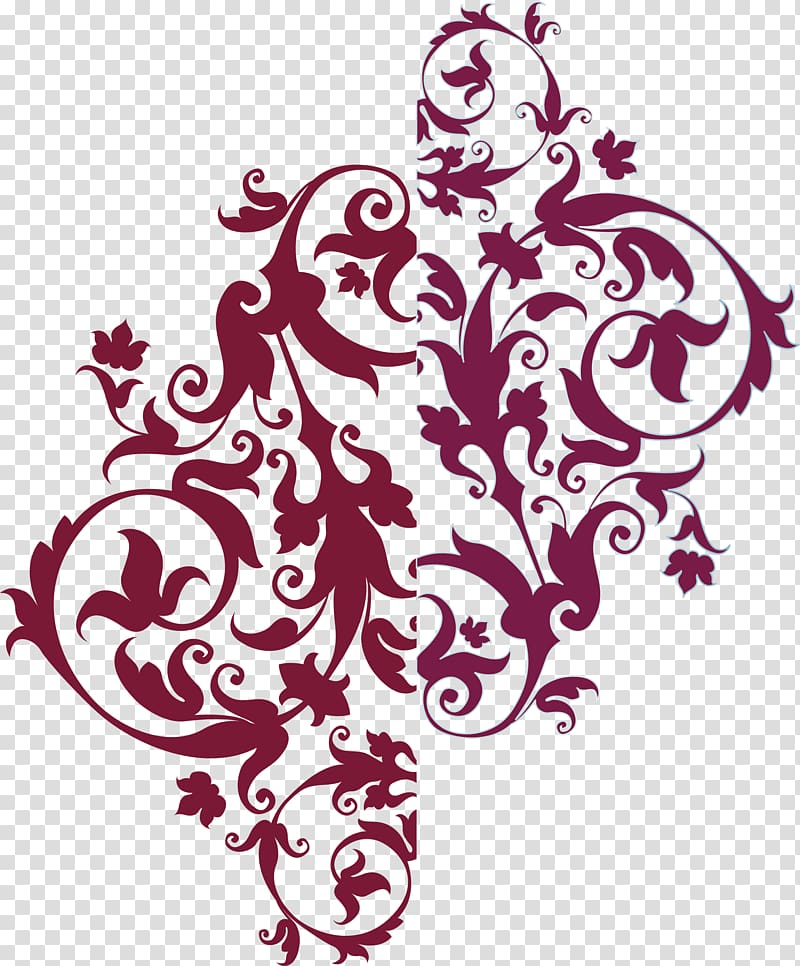 Euclidean Sticker, Crimson flowers transparent background PNG clipart