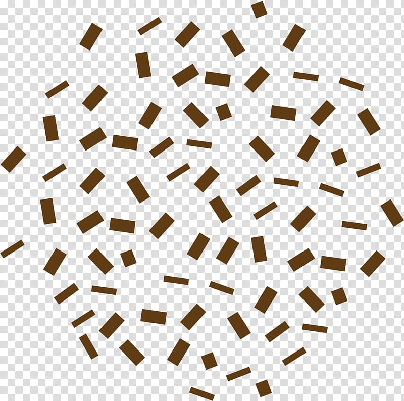 Paper, Hand-painted Brown confetti transparent background PNG clipart
