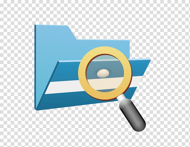 Directory File folder Computer file, Blue folders with a magnifying glass transparent background PNG clipart