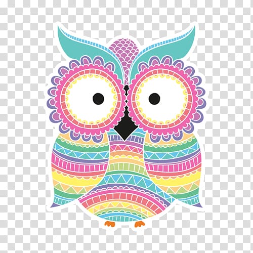 Art Creativity Owl Coloring Book, design transparent background PNG clipart