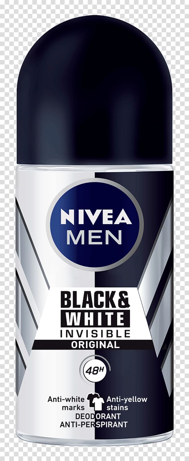 Nivea For Men Invisible For Black And White 48 Hours Deodorant Roll On Nivea For Men Invisible For Black And White 48 Hours Deodorant Roll On Nivea Whitening Smooth Skin Roll On Nivea Black & White Invisible Fresh Deodorant, Rollup Bundle transparent background PNG clipart