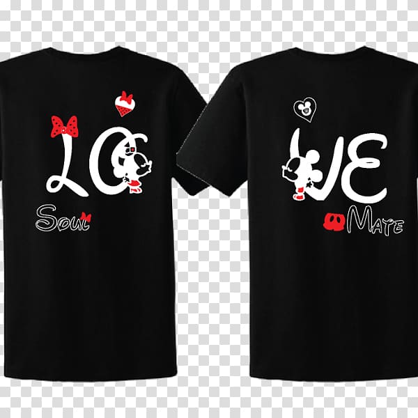 T-shirt Minnie Mouse Mickey Mouse Hoodie, Kissing Couple transparent background PNG clipart