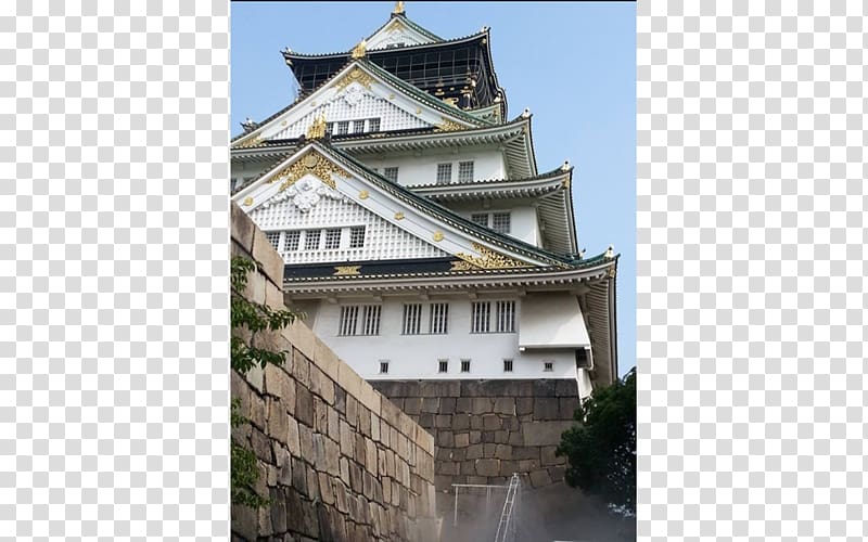 Osaka Historic site Middle Ages Castle Medieval architecture, Castle transparent background PNG clipart