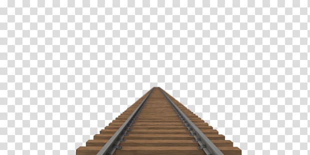 brown and black train rail track, Railroad Tracks transparent background PNG clipart