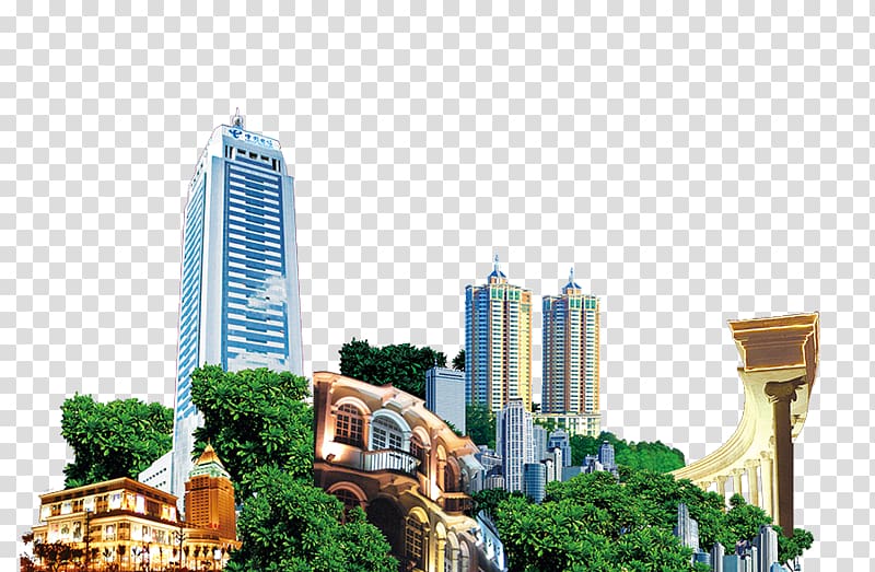 Forest City transparent background PNG clipart