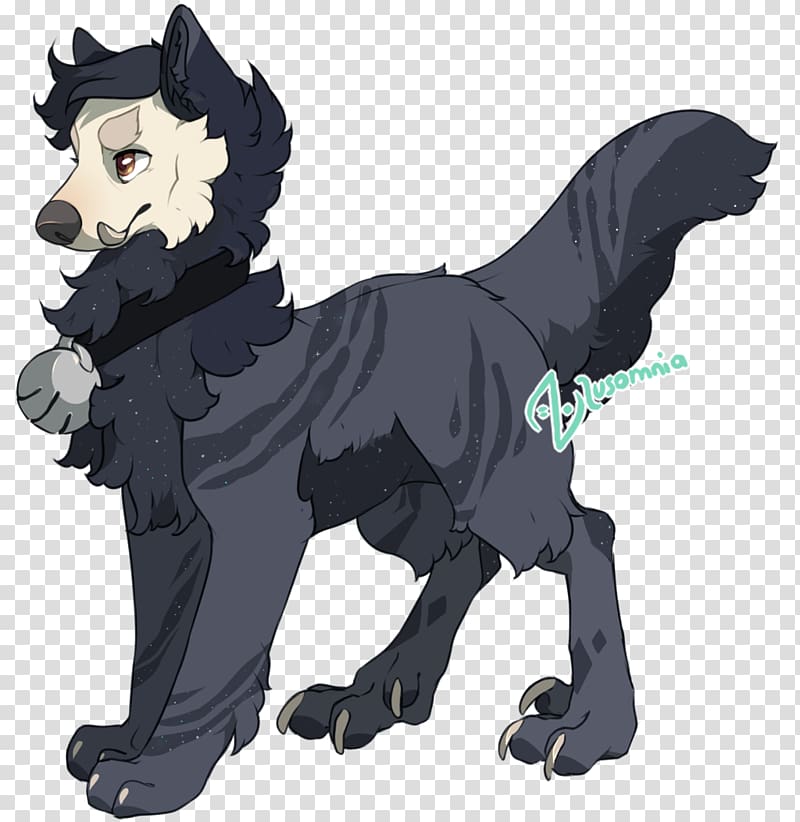 Dog Horse Mammal Cartoon Legendary creature, custom dark claw transparent background PNG clipart