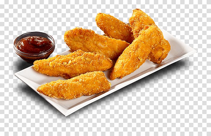 McDonald's Chicken McNuggets Crispy fried chicken Chicken fingers Chicken nugget, Crispy strips transparent background PNG clipart