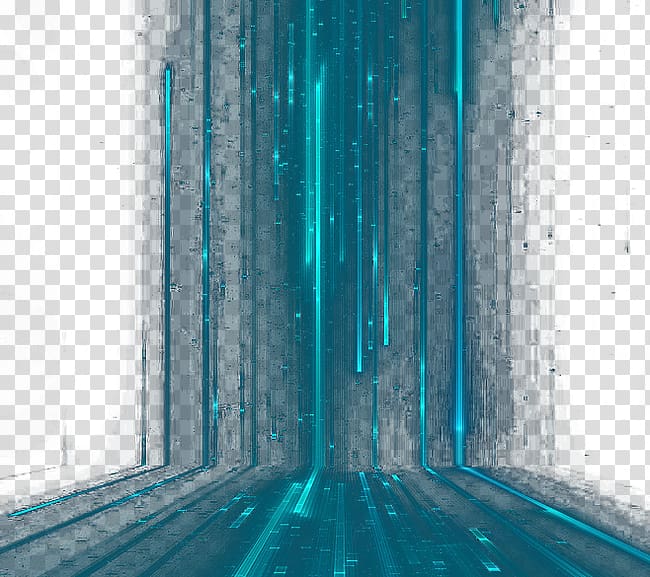 illustration of green paint, Light Blue Transparency and translucency Curtain, future technology transparent background PNG clipart