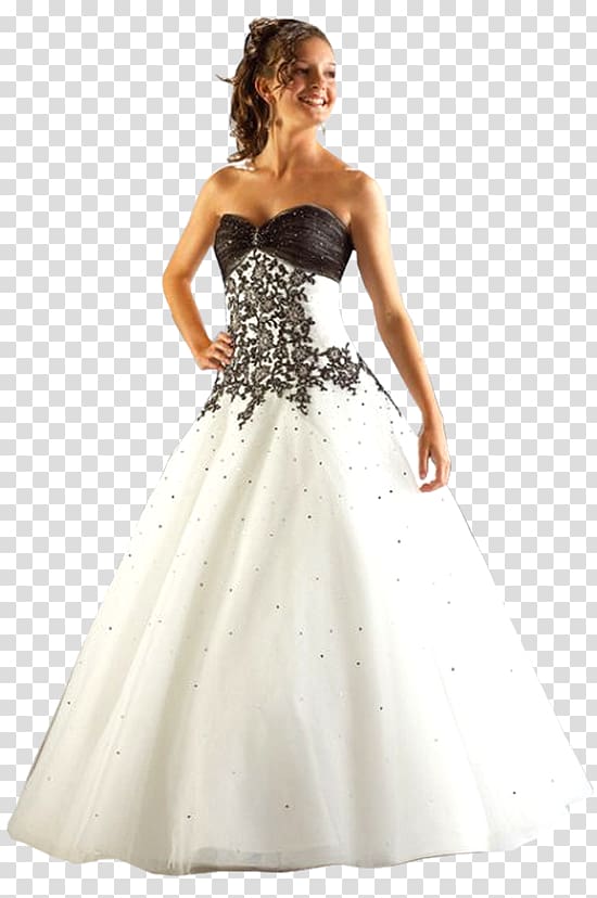 Wedding dress Cocktail dress Gown Prom, dress transparent background PNG clipart