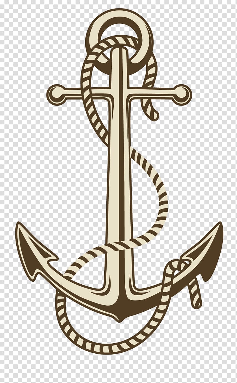 Anchor Drawing, painted rope anchor transparent background PNG clipart