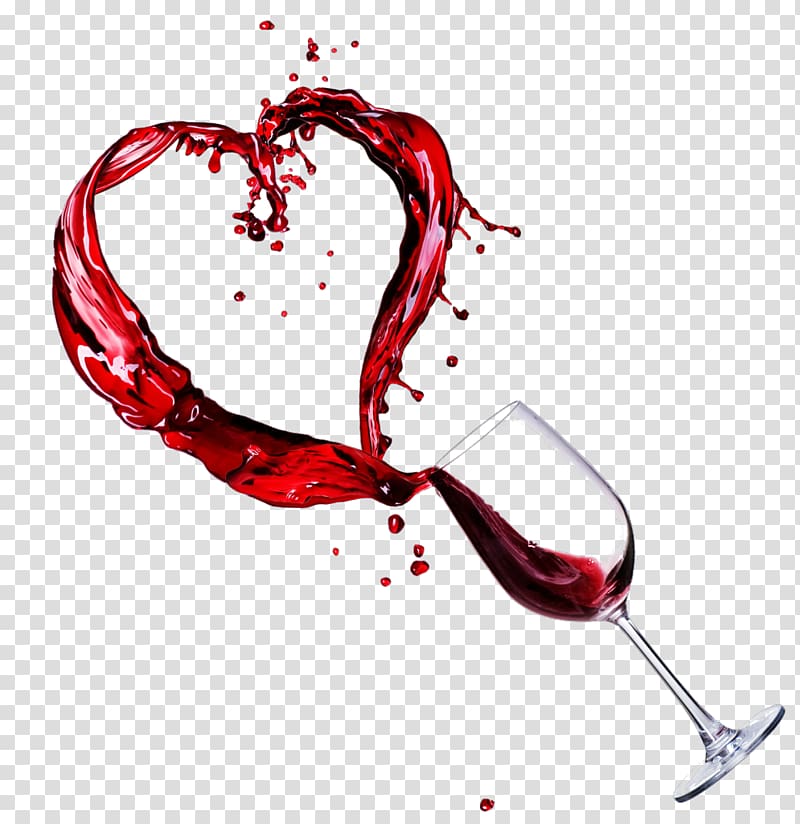 Red Wine Merlot Muscat Must, i love you transparent background PNG clipart