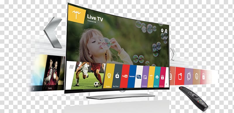 LED-backlit LCD Smart TV LG Electronics 1080p 4K resolution, smart tv transparent background PNG clipart