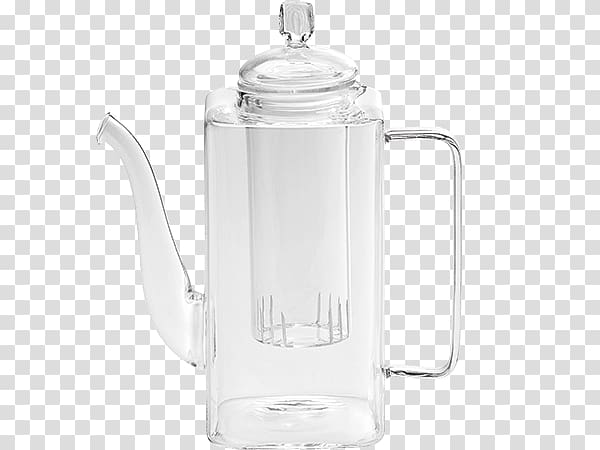 Borosilicate glass Jug Teapot Cup, glass transparent background PNG clipart