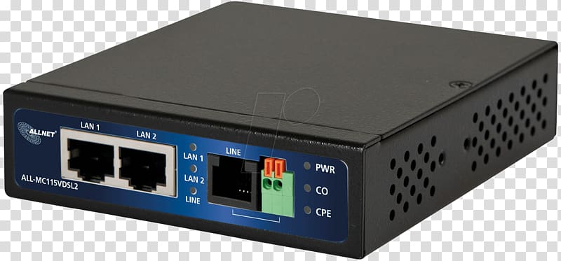DSL modem Allnet ALL-MC115-VDSL2 100000 Kbit/S 0 50 °C 10 Digital subscriber line, others transparent background PNG clipart