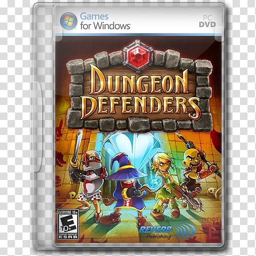 PC DVD Dungeon Defenders cover screenshot, pc game video game software action figure games, Dungeon Defenders transparent background PNG clipart