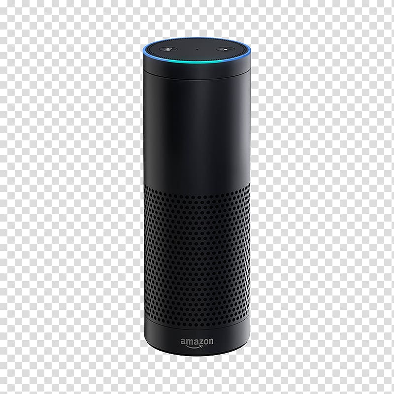 black Amazon Echo, Amazon Echo Amazon.com Amazon Alexa Smart speaker Voice command device, amazon echo transparent background PNG clipart