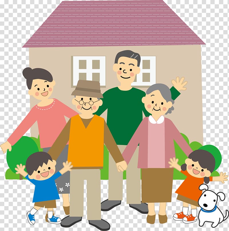 Family House Child Dementia Illustration, caring friend transparent background PNG clipart