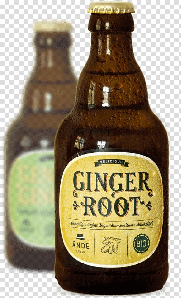 Ginger beer Beer bottle Drink Wine, ginger root transparent background PNG clipart