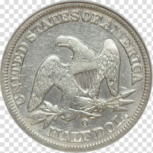 Carson City Mint Dollar coin Morgan dollar Silver coin, Half Dollar transparent background PNG clipart