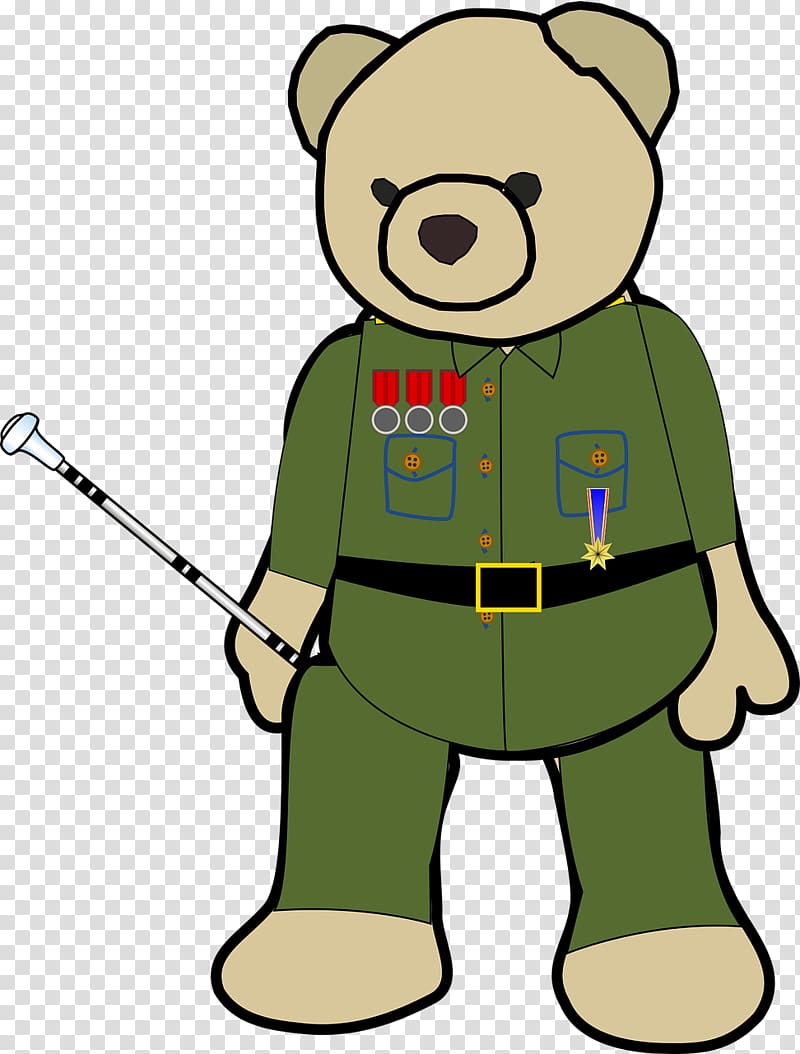 Teddy bear Field marshal , military transparent background PNG clipart