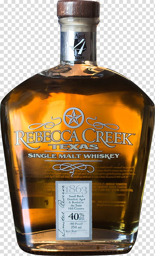 Bourbon whiskey Distilled beverage Single malt whisky Rebecca Creek Distillery, whiskey transparent background PNG clipart