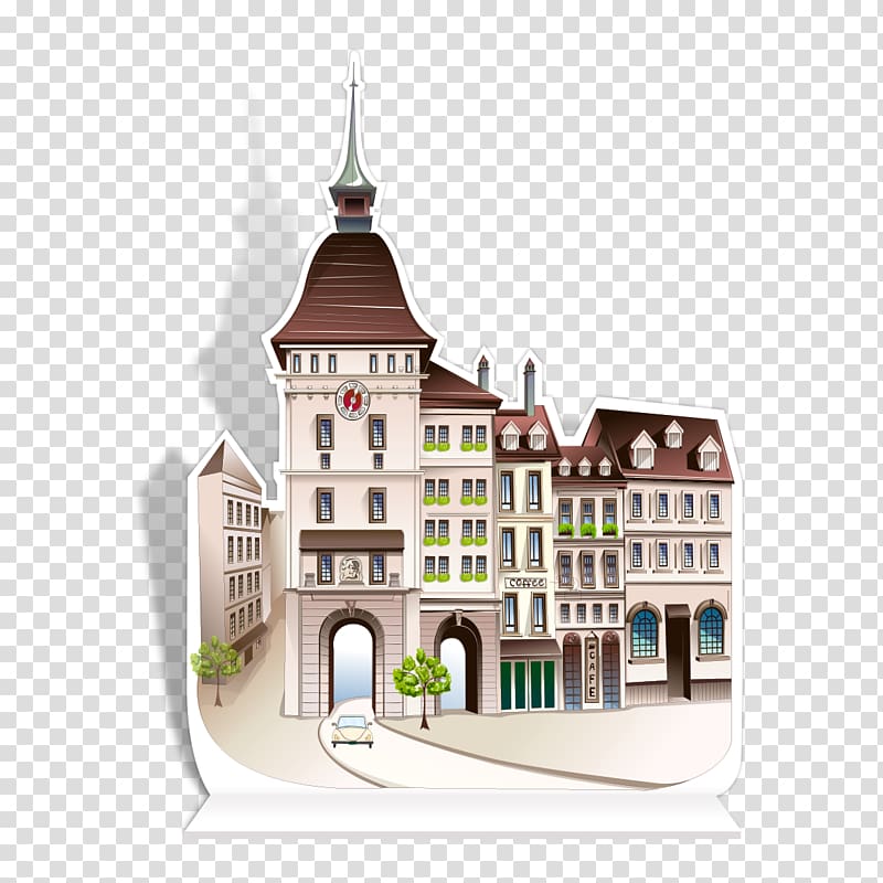 Architecture Villa, Ornate castle transparent background PNG clipart