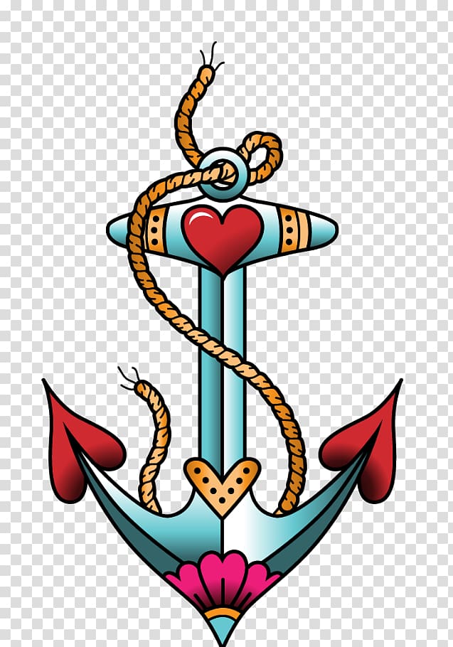Old school (tattoo) Anchor graphics , anchor transparent background PNG clipart