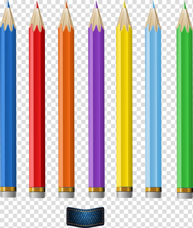 Colored pencil Drawing, Colored pencils transparent background PNG clipart