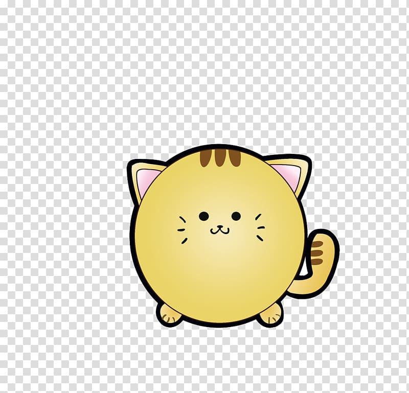 yellow cat illustration, Cat Kitten, Auspicious kitten transparent background PNG clipart