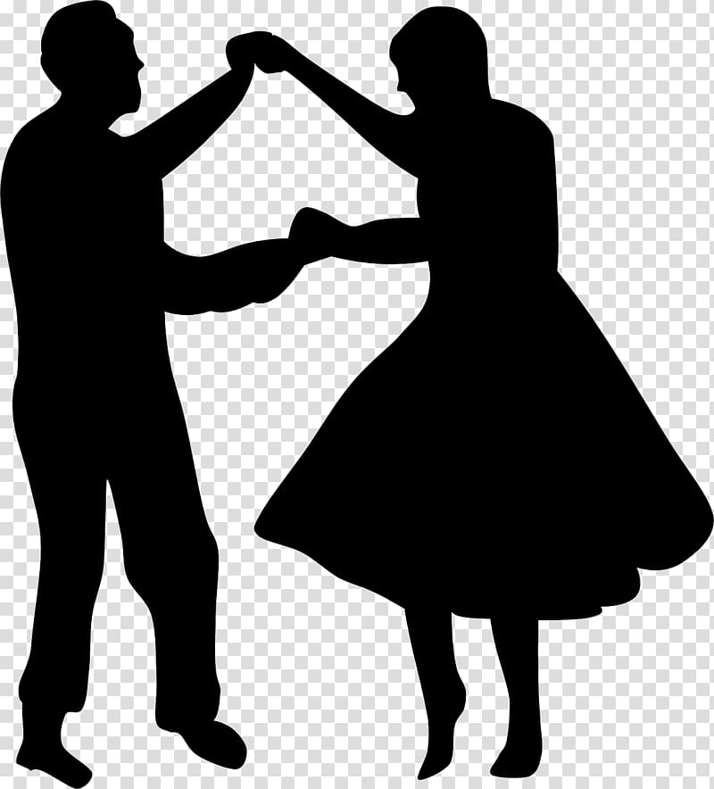 Partner dance Silhouette , Silhouette transparent background PNG clipart