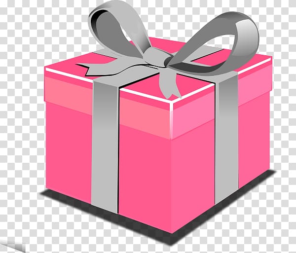 Christmas gift Free content , Pink Box transparent background PNG clipart