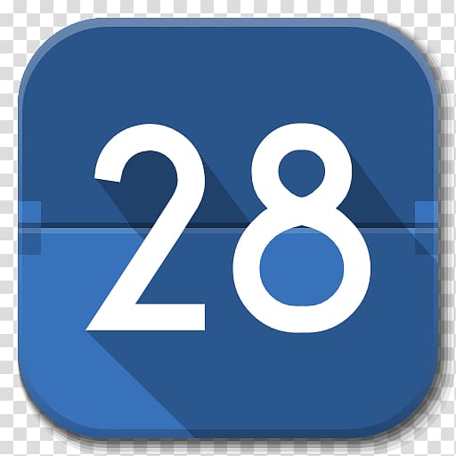 28 text overlay, blue text symbol number, Apps Google Calendar transparent background PNG clipart