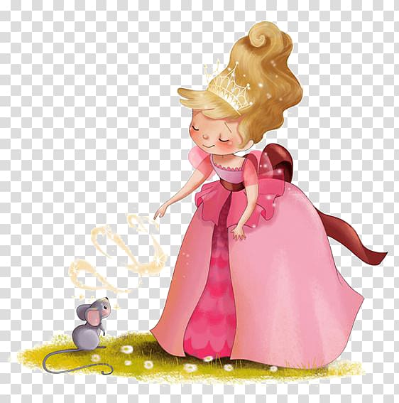 Salted butter Drawing Illustration, The Princess and the Mouse transparent background PNG clipart