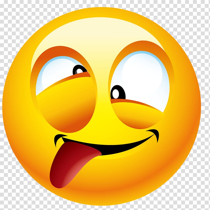 yellow emoji , Emoticon Smiley Emoji Icon, The head of the tongue transparent background PNG clipart