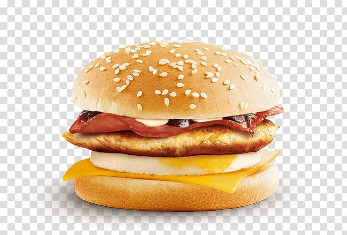 Breakfast sandwich Cheeseburger Hamburger Whopper Slider, Chicken Fillet transparent background PNG clipart