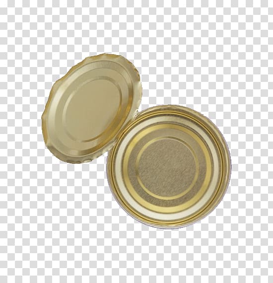 Tin can Box Packaging and labeling, Golden cap transparent background PNG clipart