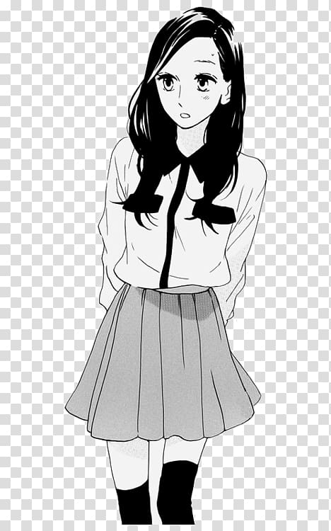 Hirunaka no Ryuusei Shōjo manga Love triangle, anime girl falling in water transparent background PNG clipart