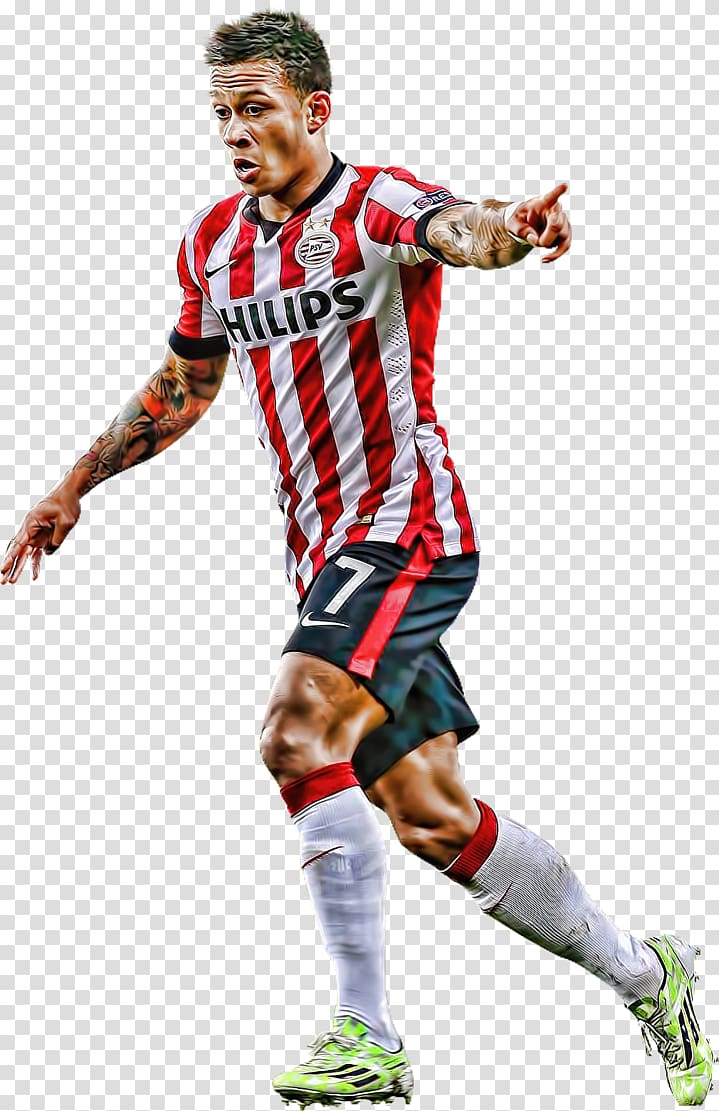Memphis Depay Soccer player PSV Eindhoven Football, football transparent background PNG clipart