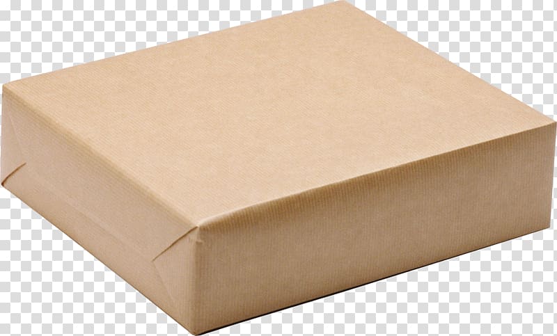 Paperboard Box Kraft paper Packaging and labeling, box transparent background PNG clipart