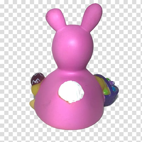 Easter Bunny Rabbit Rubber duck, baby bunny ears soap transparent background PNG clipart