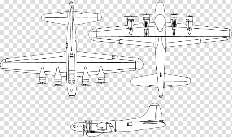 Boeing B-17 Flying Fortress Airplane Aircraft Drawing, ink drawing irregular gravel 19 2 1 transparent background PNG clipart