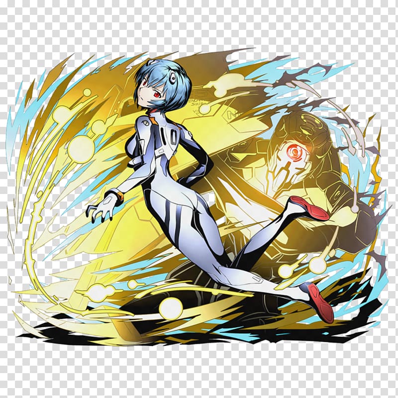 Divine Gate Rei Ayanami Kaworu Nagisa Asuka Langley Soryu GungHo Online, Anime transparent background PNG clipart