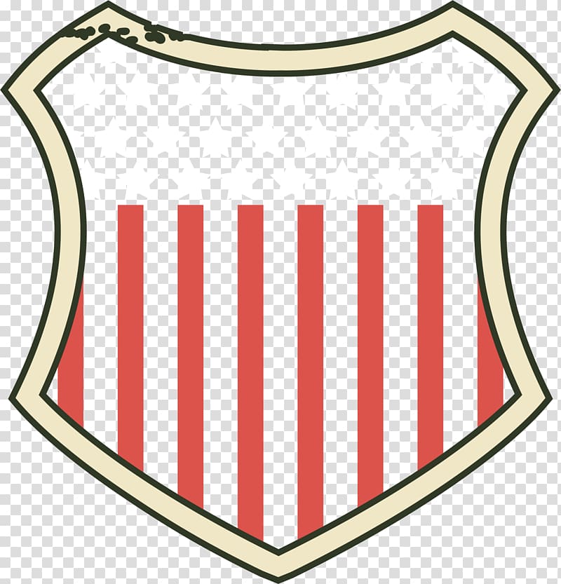 United States T-shirt American Free Corps Shield, Yellow line shield transparent background PNG clipart